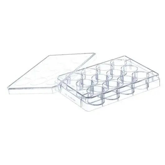 12 well Advanced TC™ treated plate with lid, clear, sterile (665980) | Microplate & Assay Consumable | Bench&Flask