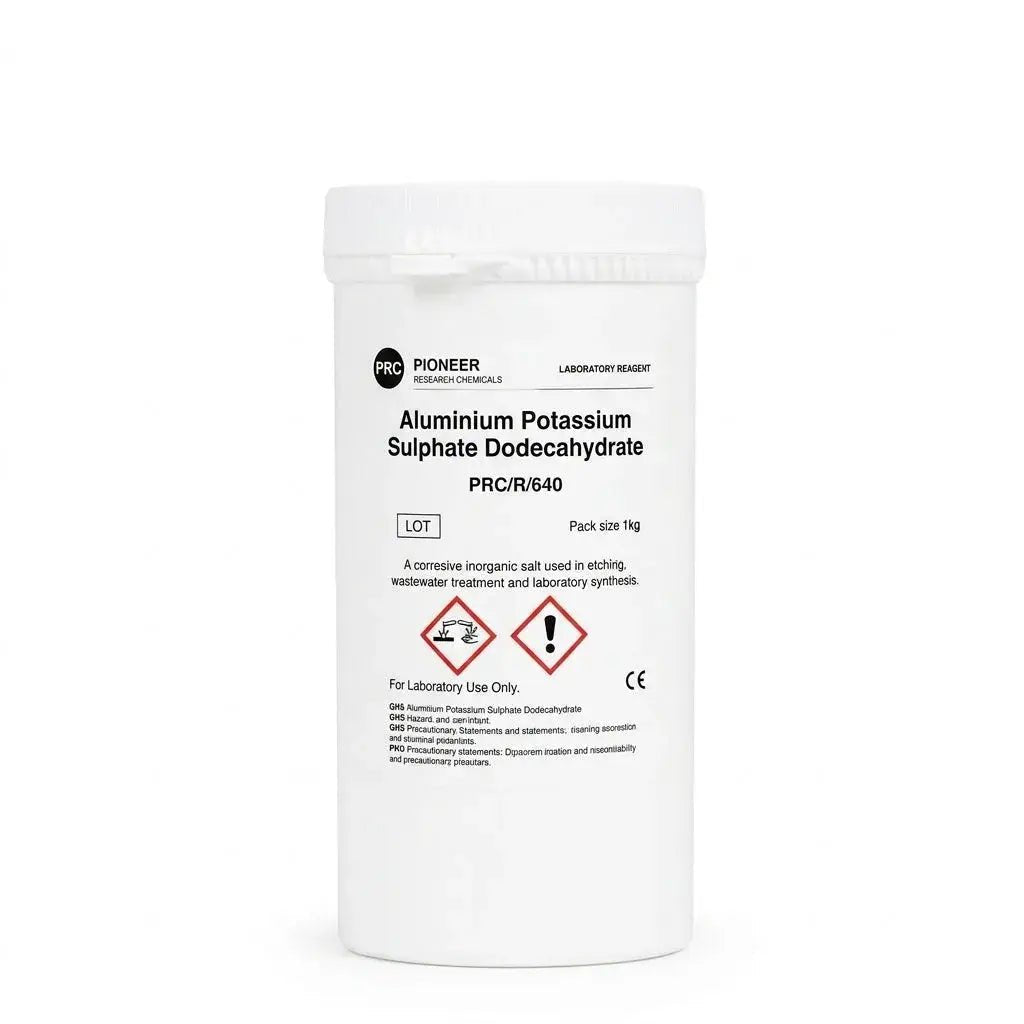 Pioneer Aluminium Potassium Sulphate Dodecahydrate (Potash Alum) - Lab Reagent (PRC/R/210) | Laboratory Salts & Buffer Salts | Bench&Flask