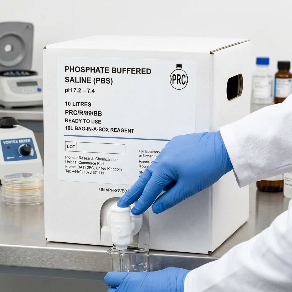 Pioneer Phosphate Buffered Saline (PBS) pH 7.2 - 7.4 Buffer Solution (PRC/R/89) | Ready-to-Use Buffers | Bench&Flask