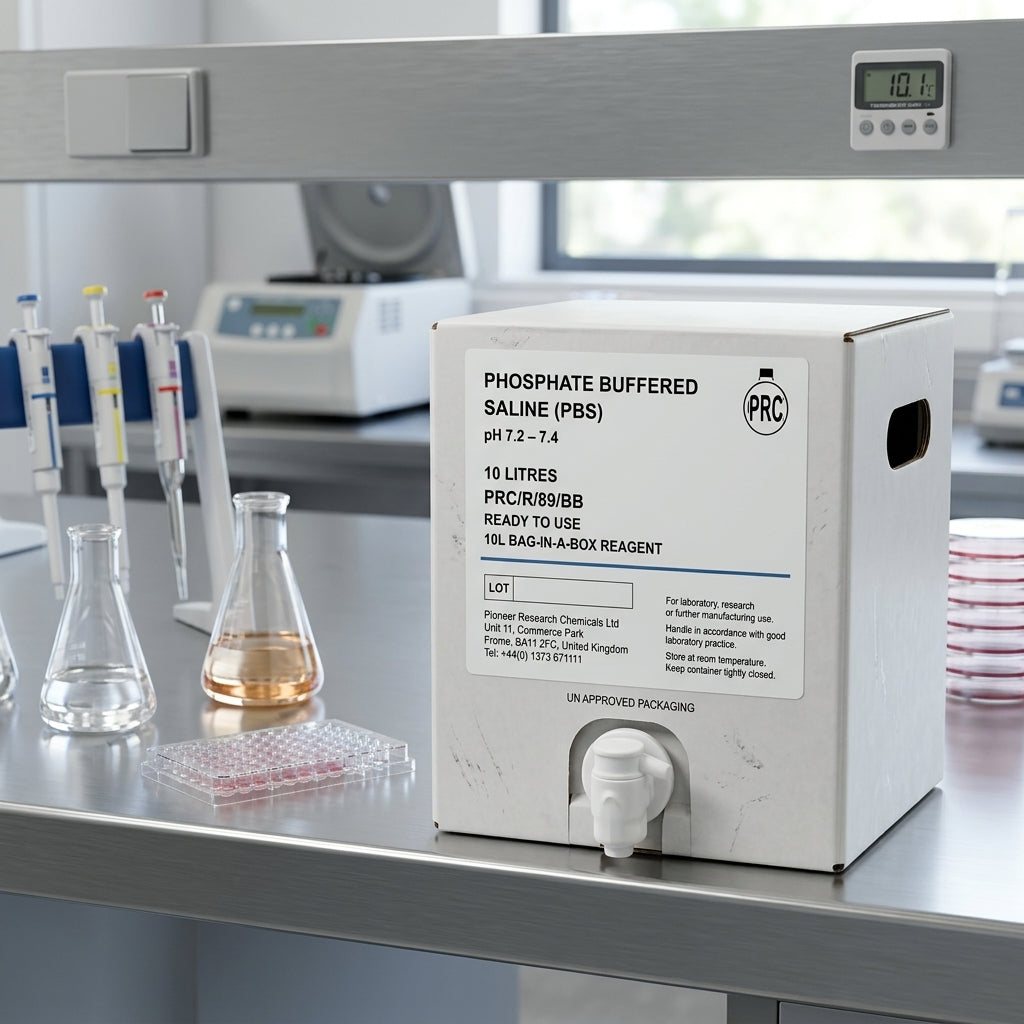 Pioneer Phosphate Buffered Saline (PBS) Solution pH 7.0 (High Buffer Capacity) | Ready-to-Use Buffers | Bench&Flask