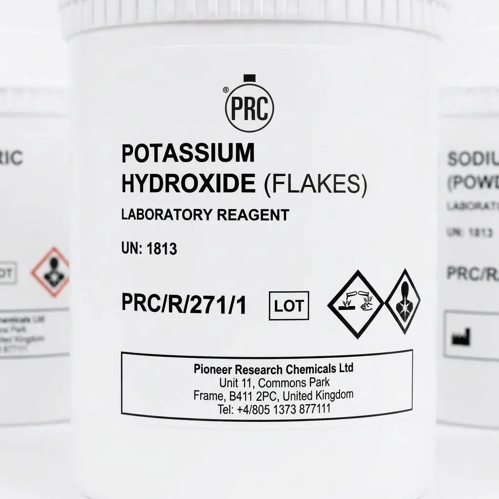 Pioneer Potassium Hydroxide Solution (2% aq) 1L - Laboratory Grade Reagent (PRC/R/19) | Reproductive Toxicology Reagents | Bench&Flask