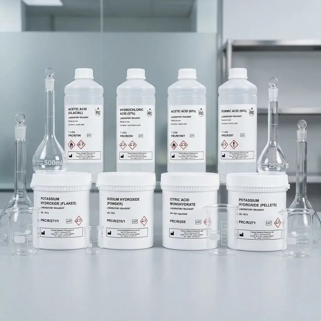 Pioneer Potassium Hydroxide Solution (2% aq) 1L - Laboratory Grade Reagent (PRC/R/19) | Reproductive Toxicology Reagents | Bench&Flask