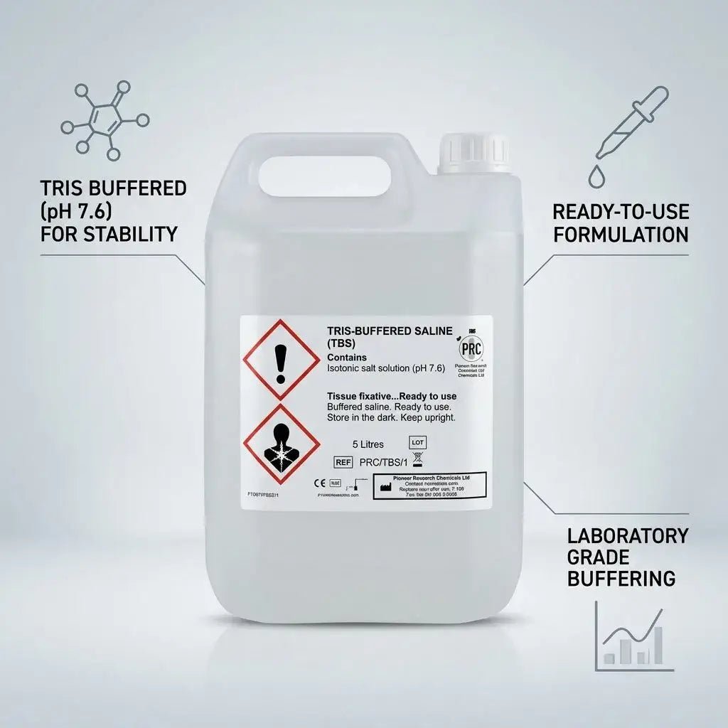 Pioneer Tris-Buffered Saline (TBS) pH 7.6 Laboratory Buffer Solution | Ready-to-Use Buffers | Bench&Flask