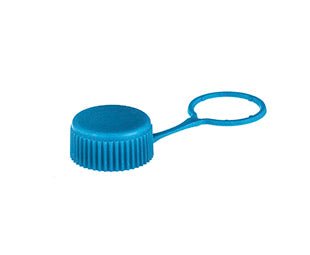 Screw cap for Biotubes, blue, tethered (366354) | Laboratory Tube or Container | Bench&Flask